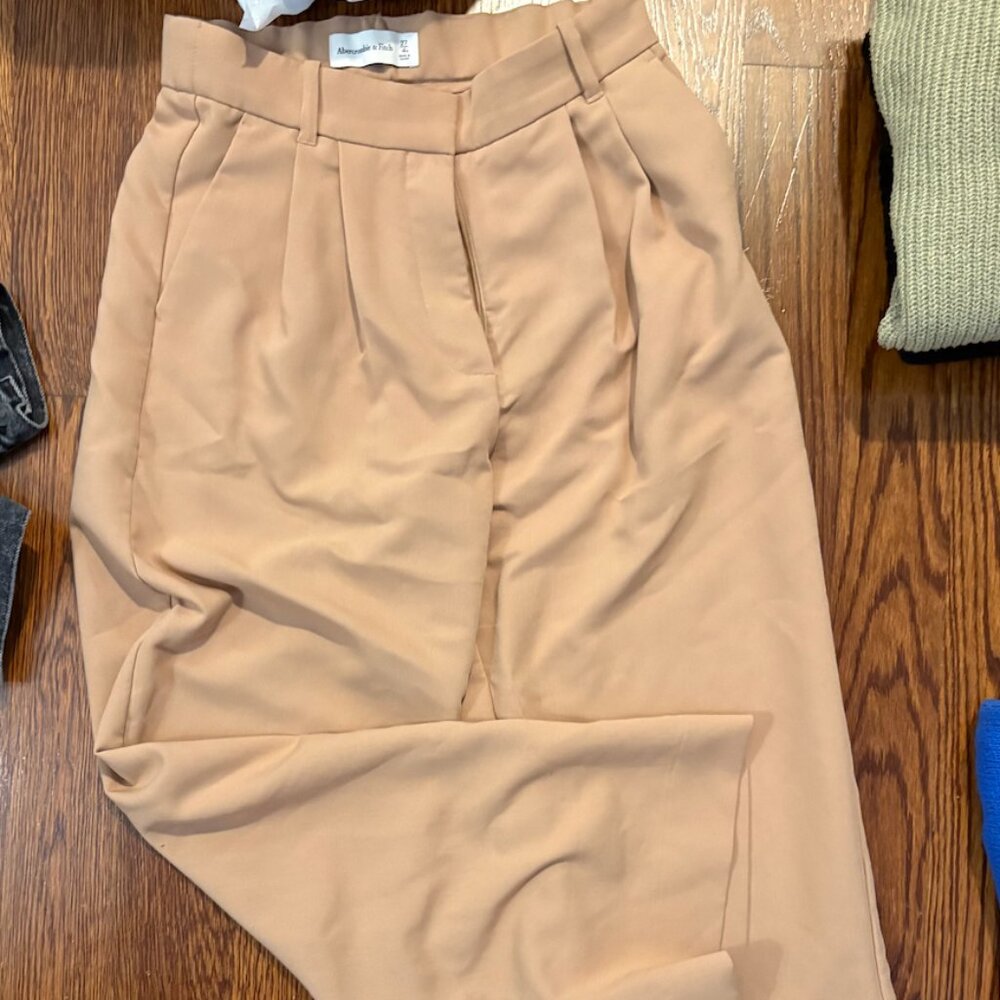A&F Sloane Tailored Wide Leg Pant - Picture 5 of 6